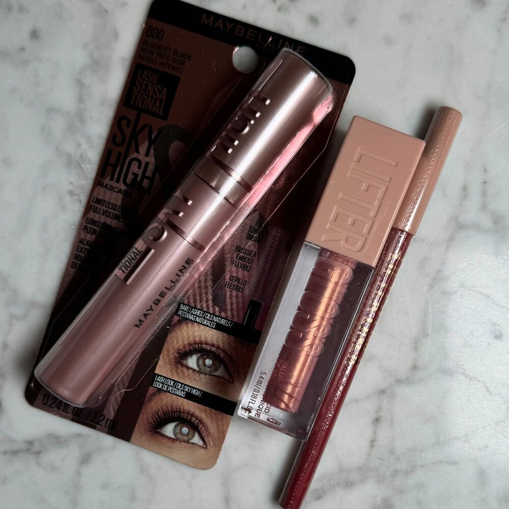 Maybelline Lash Sensational Sky High Mascara, Lifter Gloss, & Lifter Liner | NEW